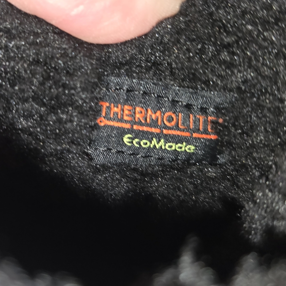 Black Thermolite Insulated Waterproof Winter Snow Boots Lace Up, Size 10, New - Picture 7 of 13